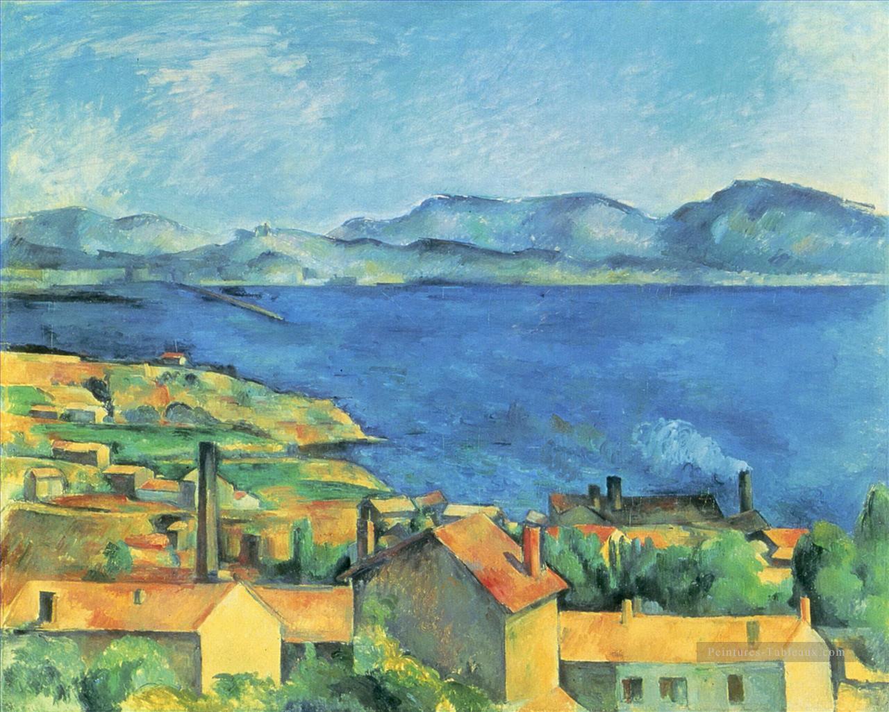 Le golfe de Marseille vu de LEstaque 1885 Paul Cézanne Peintures à l'huile